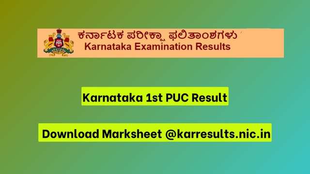 Karnataka 1st PUC Result 2024: Date and Time Revealed, What You Need to Know