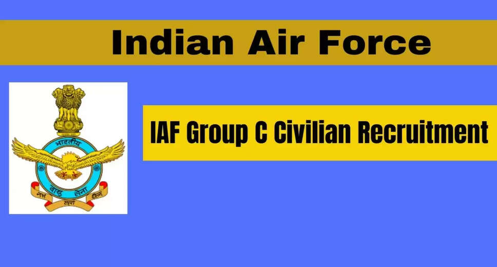 Indian Air Force Group C Civilian Recruitment 2024: Apply Online for 182 Vacancies