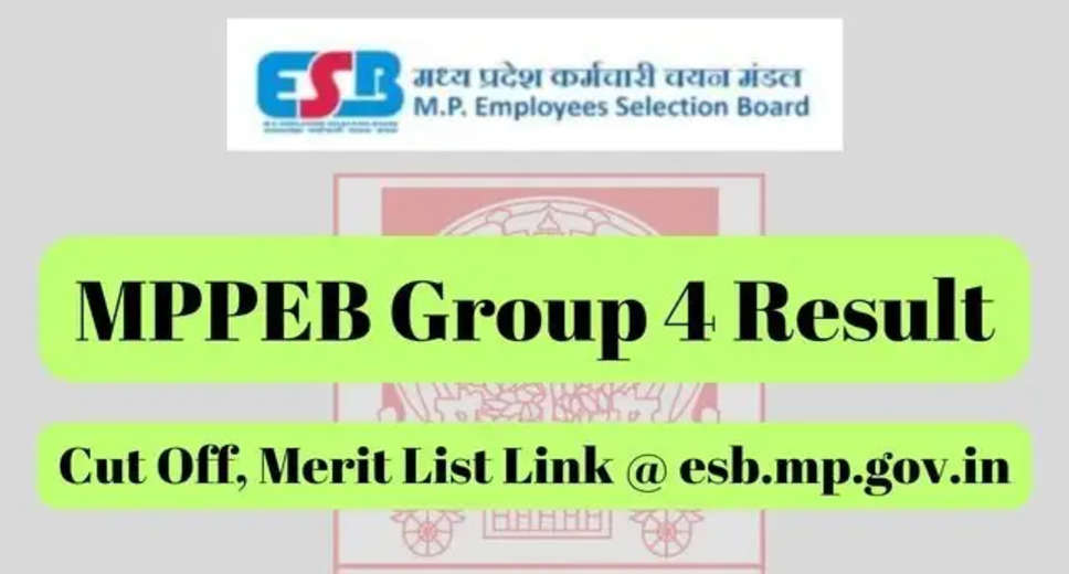 MPPEB Group 4 Result 2023 Out Soon: Check Expected Date, Merit List & Download Link on esb.mp.gov.in
