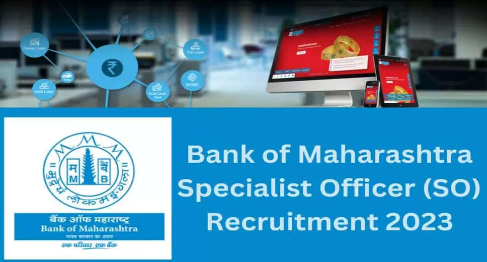 BANK OF MAHARASHTRA Recruitment 2023: A great opportunity has emerged to get a job (Sarkari Naukri) in Bank of Maharashtra (BANK OF MAHARASHTRA). BANK OF MAHARASHTRA has invited applications for the Specialist Officer Grade-II posts. Interested and eligible candidates who want to apply for these vacant posts (BANK OF MAHARASHTRA Recruitment 2023), they can apply by visiting the official website of BANK OF MAHARASHTRA (bankofmaharashtra.in). For these posts (BANK OF MAHARASHTRA Recruitment 2023) The last date to apply is 6 February 2023. Apart from this, candidates can also apply for these posts (BANK OF MAHARASHTRA Recruitment 2023) directly by clicking on this official link (bankofmaharashtra.in). You can view and download the official notification (BANK OF MAHARASHTRA Recruitment 2023) through 2023 Notification PDF.A total of 225 posts will be filled under this recruitment (BANK OF MAHARASHTRA Recruitment 2023) process. Important Dates for Bank of Maharashtra Recruitment 2023 Online Application Starting Date – Last date for online application - 6 February 2023 Details of posts for BANK OF MAHARASHTRA Recruitment 2023 Total No. of Posts – Specialist Officer Grade-II – 225 Posts Eligibility Criteria for Bank of Maharashtra Recruitment 2023 Specialist Officer Grade-II - Bachelor's degree from recognized institute and experience Age Limit for BANK OF MAHARASHTRA Recruitment 2023 Specialist Officer Grade-II – The maximum age of the candidates will be valid 35 years. Salary for BANK OF MAHARASHTRA Recruitment 2023 Specialist Officer Grade-II: As per the rules of the department Selection Process for BANK OF MAHARASHTRA Recruitment 2023 Specialist Officer Grade-II - Will be done on the basis of written test. How to apply for Bank of Maharashtra Recruitment 2023 Interested and eligible candidates can apply through the official website of BANK OF MAHARASHTRA (bankofmaharashtra.in) 6 February 2023. For detailed information in this regard, refer to the official notification given above. If you want to get a government job, then apply for this recruitment before the last date and fulfill your dream of getting a government job. You can visit naukrinama.com for more such latest government jobs information.