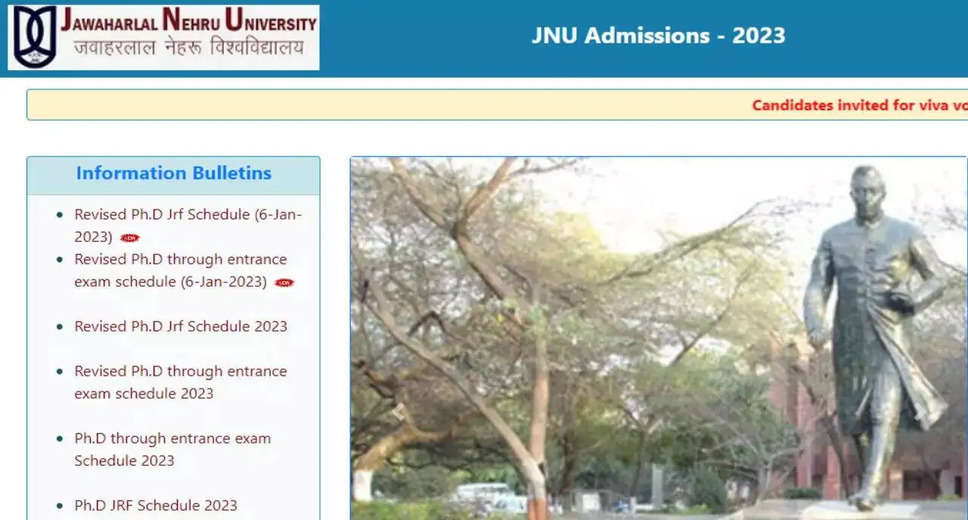 Important Dates! JNU PhD Admission 2023 Revised Schedule Announced, Check Now 
