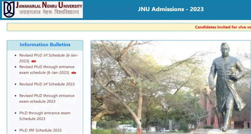 Important Dates! JNU PhD Admission 2023 Revised Schedule Announced, Check Now