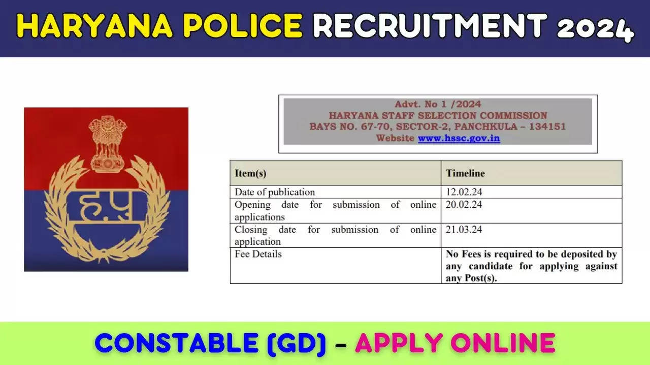HSSC Constable Recruitment 2024: Apply Online for 6000 Vacancies