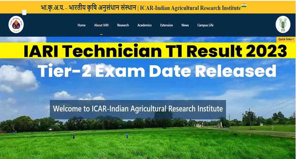 ICAR IARI Technician Tier-2 Exam Date Out: Get Ready for January 8th, 2024!