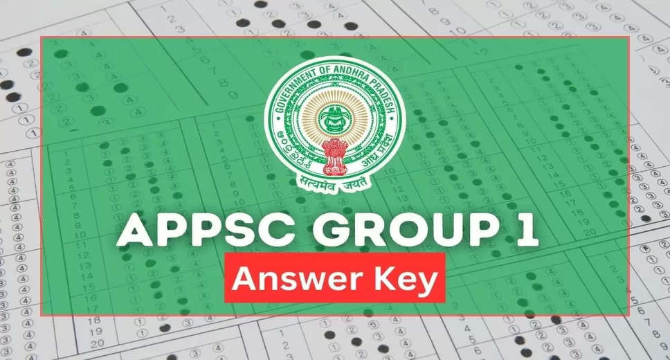 APPSC Group I answer key 2024 released; here's download link