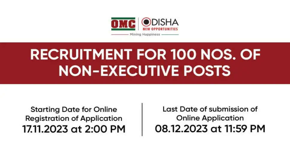 OMC Opens Doors to Diversified Careers: Apply Online for 100 Non-Executive Posts
