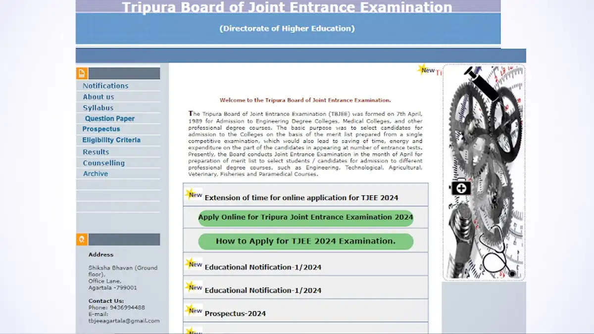 Last Day to Register for Tripura JEE 2024: Registration Process Closes Today on tbjee.nic.in