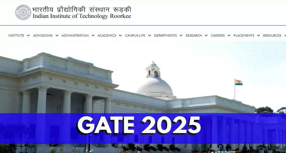 GATE 2025 Exam Dates Announced by IIT Roorkee: Eligibility Criteria and Details