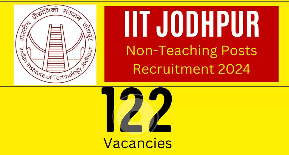Deadline Extended: Apply Online for IIT Jodhpur Technical & Administrative Vacancy 2024
