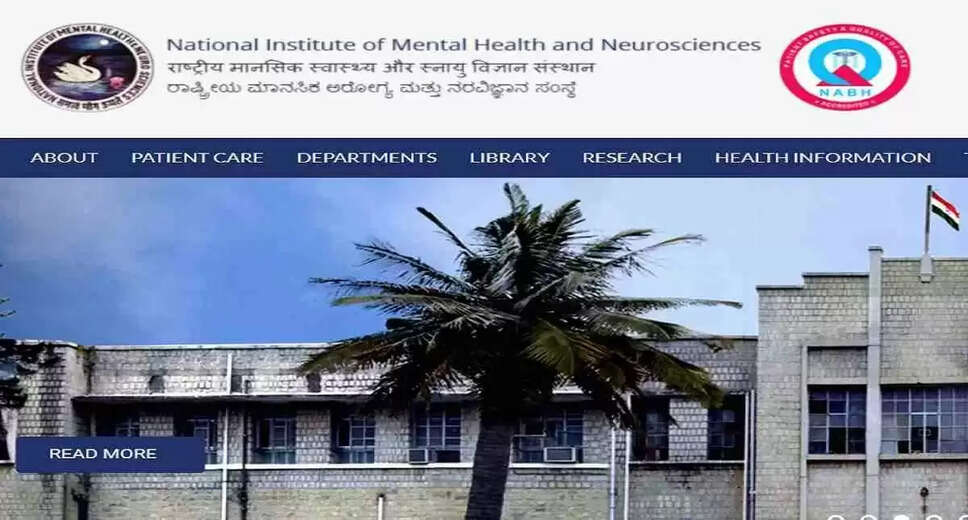 NIMHANS 2024 Recruitment: Walk-In for 84 Nurse, Senior Resident, and Medical Officer Posts