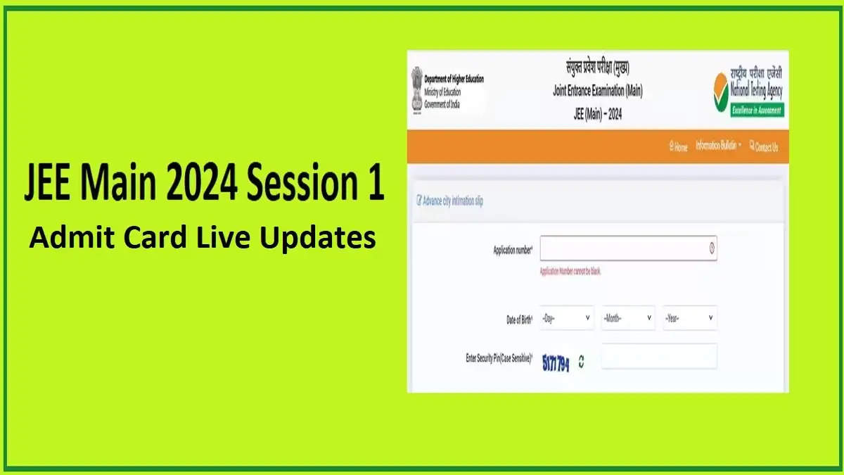 JEE Main 2024 Admit Card Out for January 24 Exam: Download Now at jeemain.nta.ac.in 