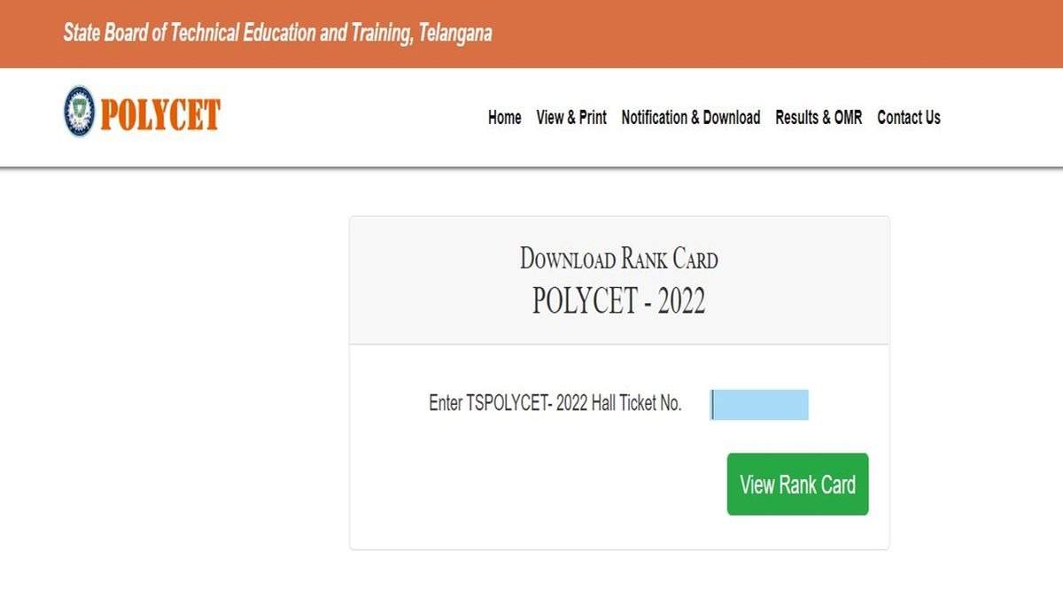 TS POLYCET 2024 Result Declared: Check Scores and Download Rank Card at tspolycet.nic.in