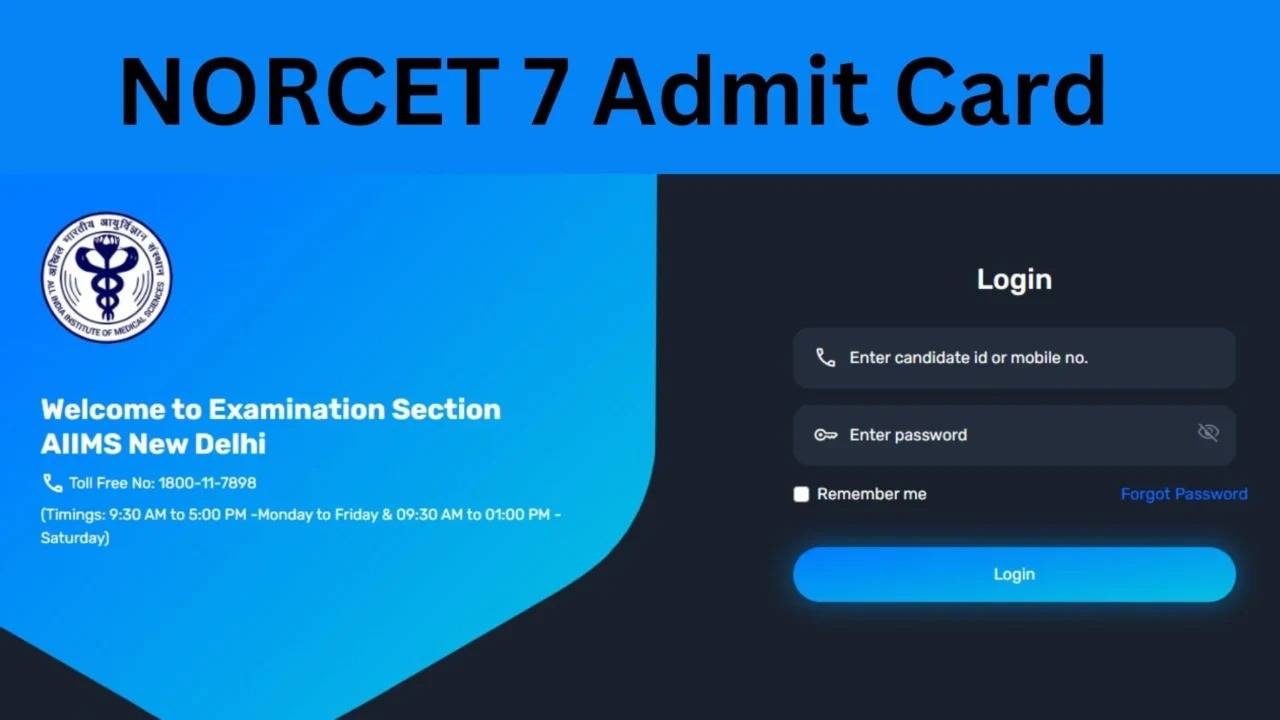 AIIMS 2024: Online CBT Stage I Admit Card for Nursing Officer NORCET-7 Released