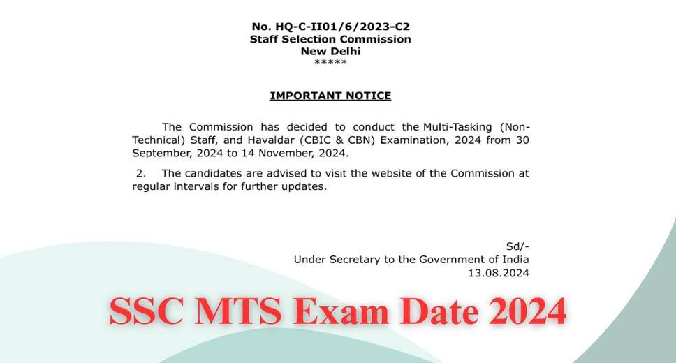 2024 SSC MTS and Havaldar Exam Date Revealed: Check the Official Exam Schedule