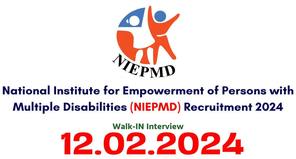 NIEMPD Recruitment 2024: Apply for Junior Level Clinical Staff & Vocational Instructor Posts 