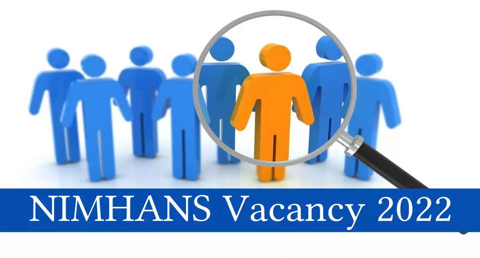 NIMHANS Recruitment 2022: A great opportunity has come out to get a job (Sarkari Naukri) in the National Institute of Mental Health and Neuro Sciences (NIMHANS). NIMHANS has invited applications to fill the posts of Senior Research Fellow (NIMHANS Recruitment 2022). Interested and eligible candidates who want to apply for these vacant posts (NIMHANS Recruitment 2022) can apply by visiting the official website of NIMHANS https://nimhans.ac.in/. The last date to apply for these posts (NIMHANS Recruitment 2022) is 22 September. Apart from this, candidates can also directly apply for these posts (NIMHANS Recruitment 2022) by clicking on this official link https://nimhans.ac.in/. If you need more detail information related to this recruitment, then you can see and download the official notification (NIMHANS Recruitment 2022) through this link NIMHANS Recruitment 2022 Notification PDF. A total of 1 post will be filled under this recruitment (NIMHANS Recruitment 2022) process. Important Dates for NIMHANS Recruitment 2022 Starting Date of Online Application - 13 Last date to apply online - 20 September Vacancy Details for NIMHANS Recruitment 2022 Total No. of Posts- Senior Research Fellow: 1 Post Eligibility Criteria for NIMHANS Recruitment 2022 Project Manager: Post Graduate Degree and Experience in Social Work from a recognized Institute Age Limit for NIMHANS Recruitment 2022 Candidates age limit should be between 18 to 40 years. Salary for NIMHANS Recruitment 2022 Project Manager : 38000/- Selection Process for NIMHANS Recruitment 2022 Project Manager: To be done on the basis of Interview. How to Apply for NIMHANS Recruitment 2022 Interested and eligible candidates can apply through official website of NIMHANS (https://nimhans.ac.in/) latest by 20 September. For detailed information regarding this, you can refer to the official notification given above. If you want to get a government job, then apply for this recruitment before the last date and fulfill your dream of getting a government job. You can visit naukrinama.com for more such latest government jobs information.