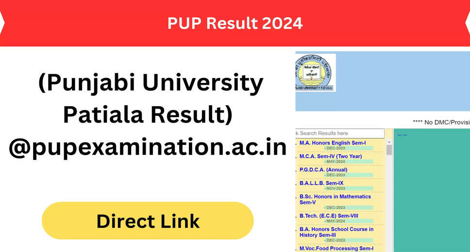 Punjabi University 2024 Results Declared: Download UG and PG Marksheets Now