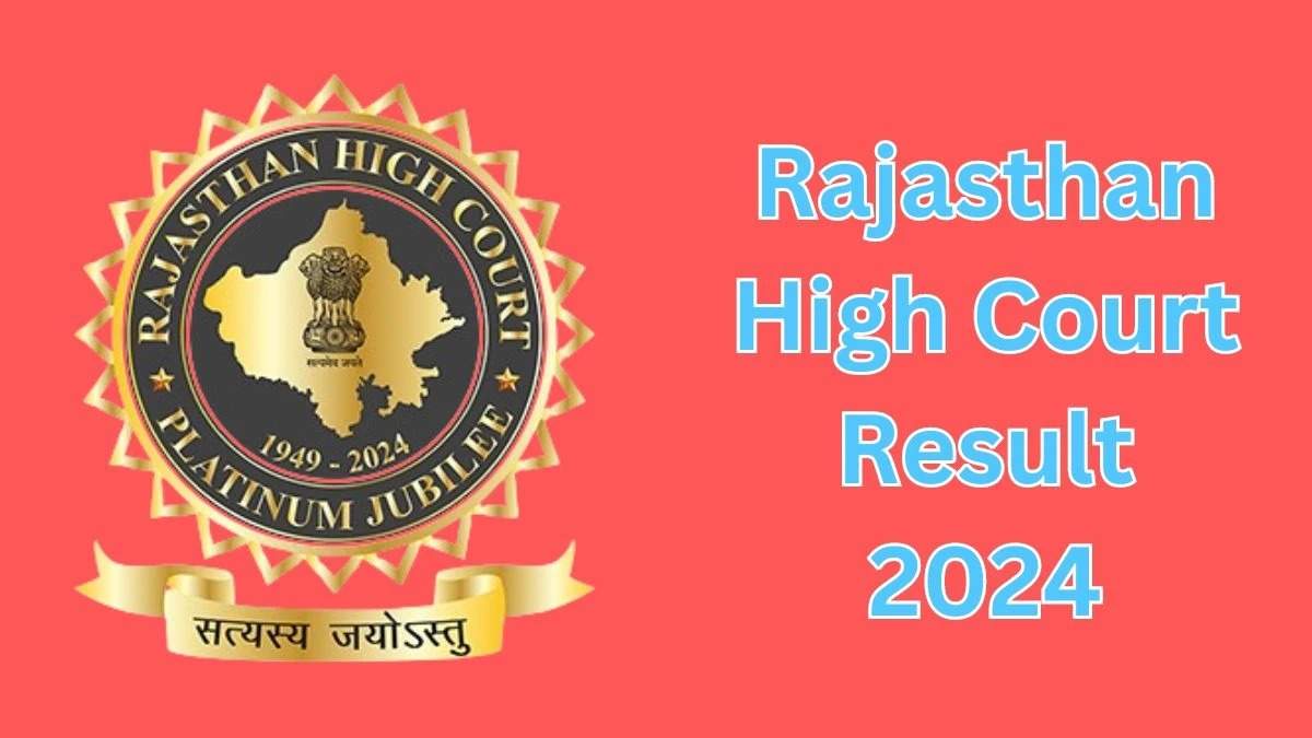 Rajasthan High Court System Assistant Written Test Result 2024 Declared: Check Now