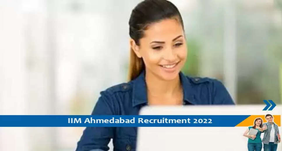 iim ahmedabad research analyst jobs 2022