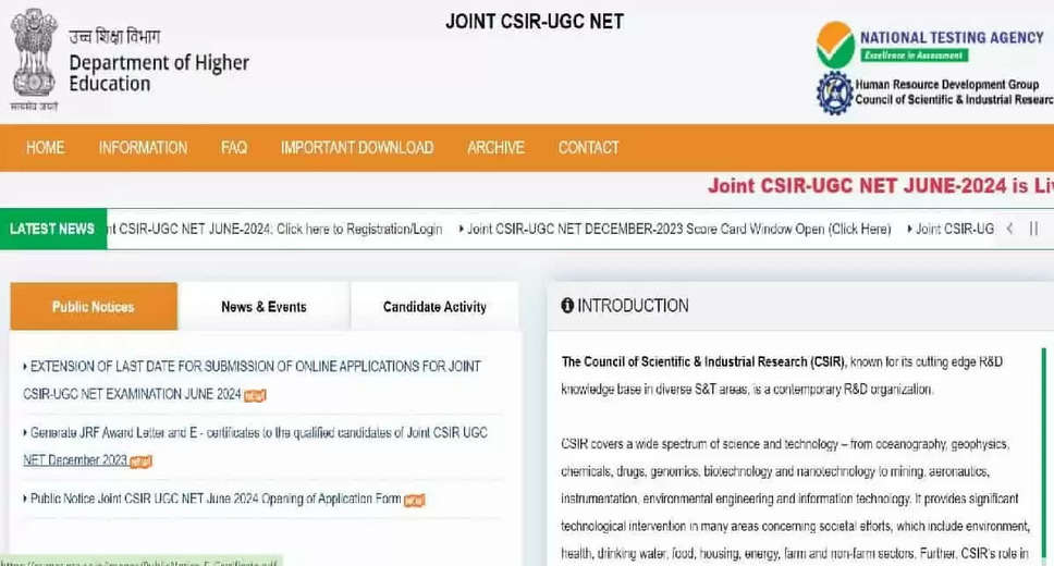 CSIR NET 2024: Application Correction Window to Open Tomorrow at csirnet.nta.ac.in, Guide on Editing CSIR UGC NET Form