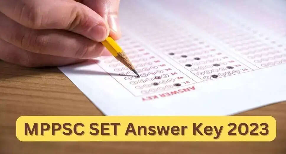 MPPSC State Engineering Service Final Answer Key 2023 Out, Check Now