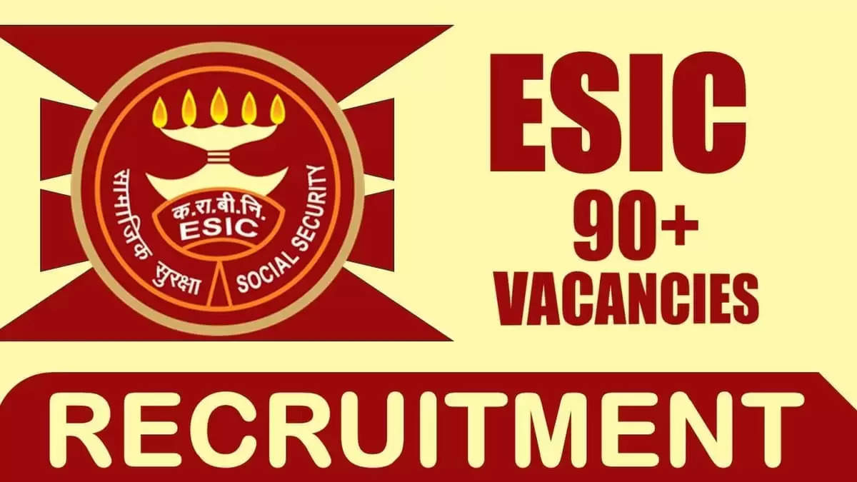 ESIC NER Recruitment 2023, Apply Online 13 Paramedical Posts