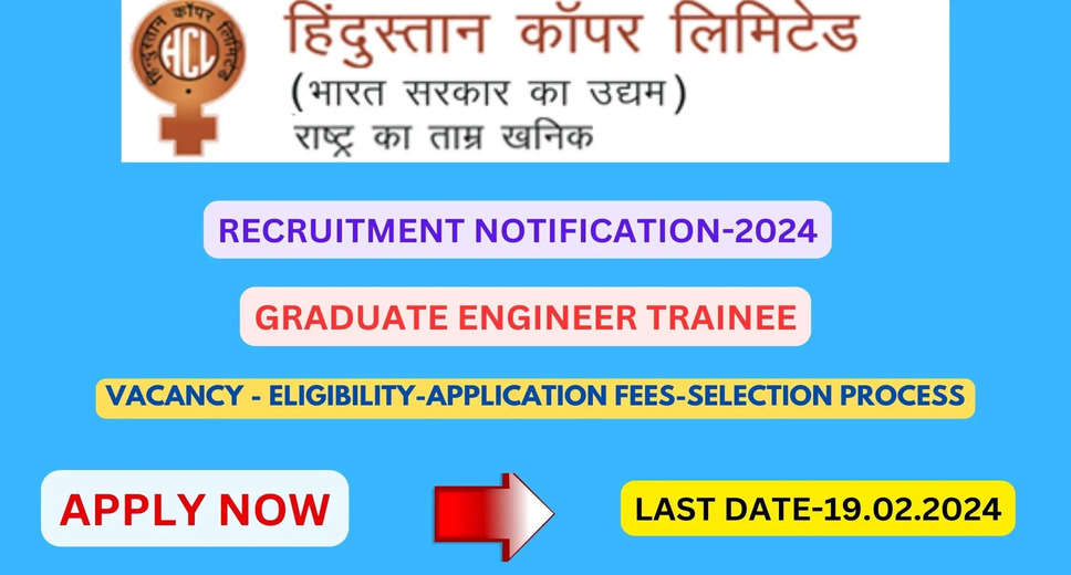 HCL Graduate Engineer Trainee (GET) Recruitment 2024 Open - Apply Now for Exciting Careers!