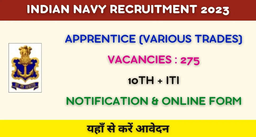 Naval Dockyard Visakhapatnam Recruitment 2023: Apply Online for 275 Apprentice Posts