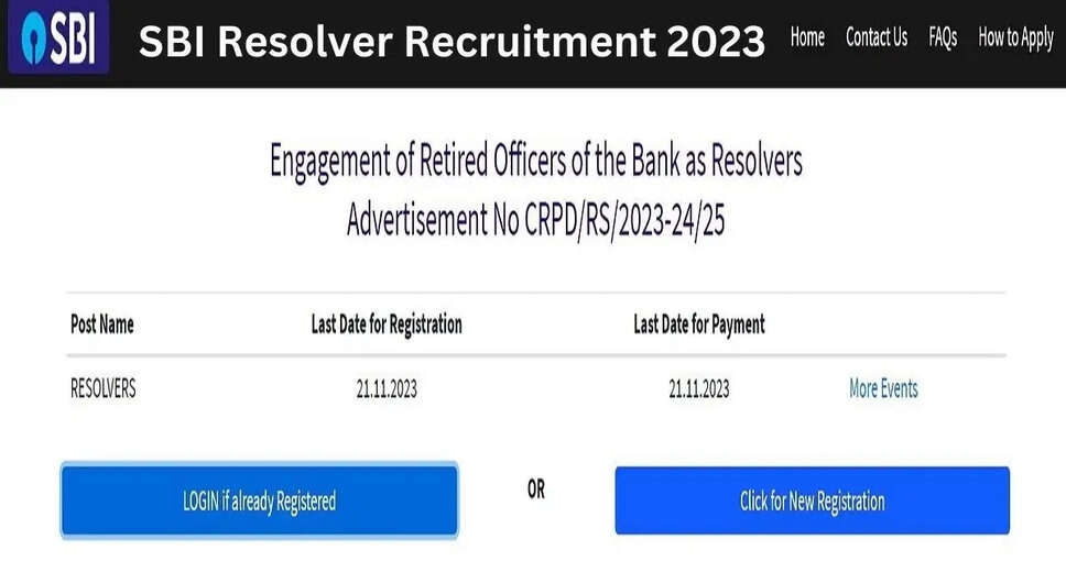 SBI Resolver Recruitment 2023: Apply Online for 94 Vacancies