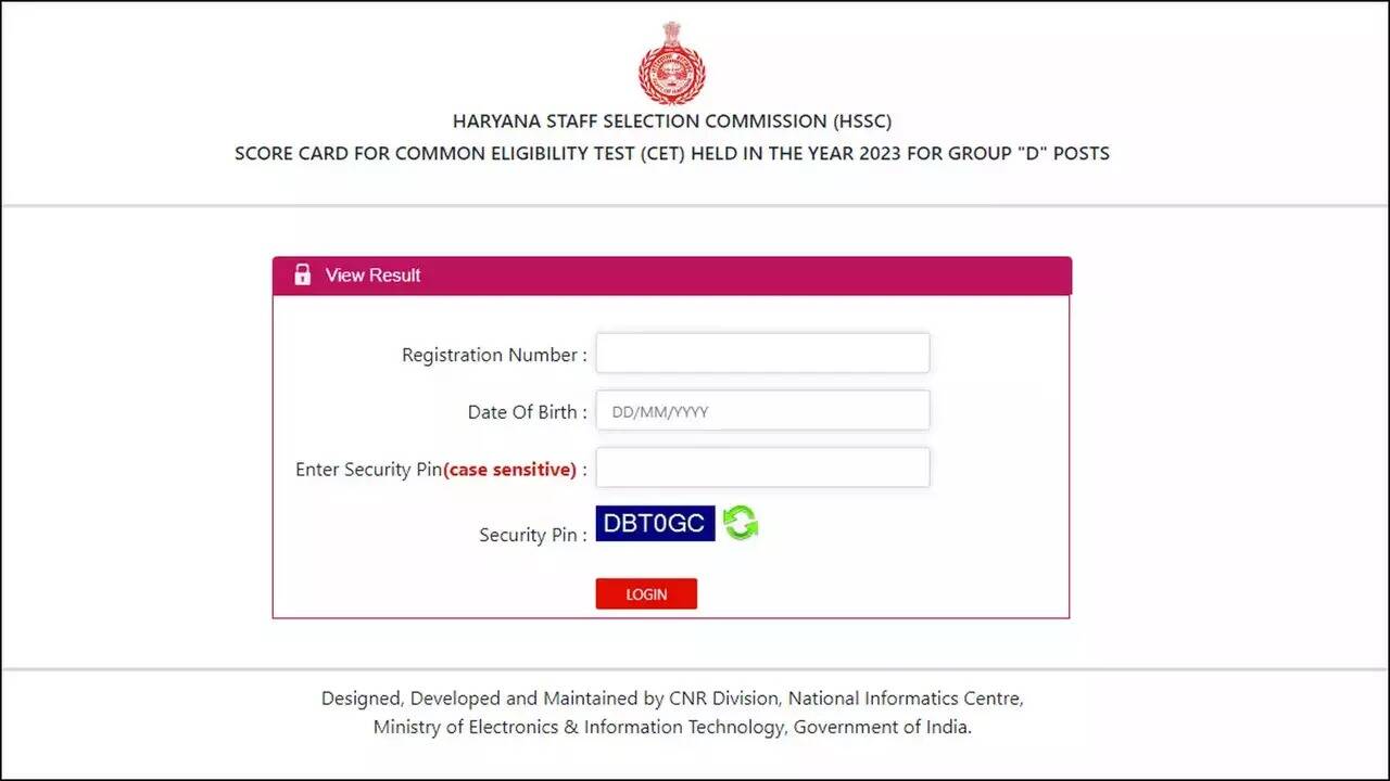 Haryana CET Group D 2024 Results Released: View Your Exam Scores Here