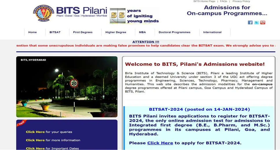 Apply Now for BITSAT 2024! Registration for Session 1 Opens on bitsadmission.com 
