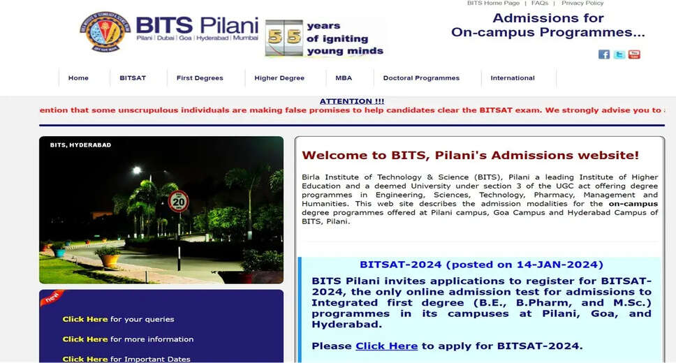 Apply Now for BITSAT 2024! Registration for Session 1 Opens on bitsadmission.com