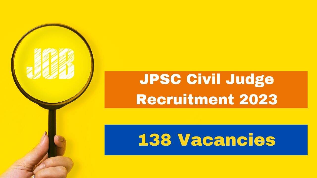 JPSC Civil Judge Recruitment 2023,138-Vacancy, Notification, Apply Online