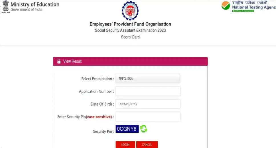 EPFO Group C Stenographer Exam Result 2024 Declared at nta.ac.in: Download Now