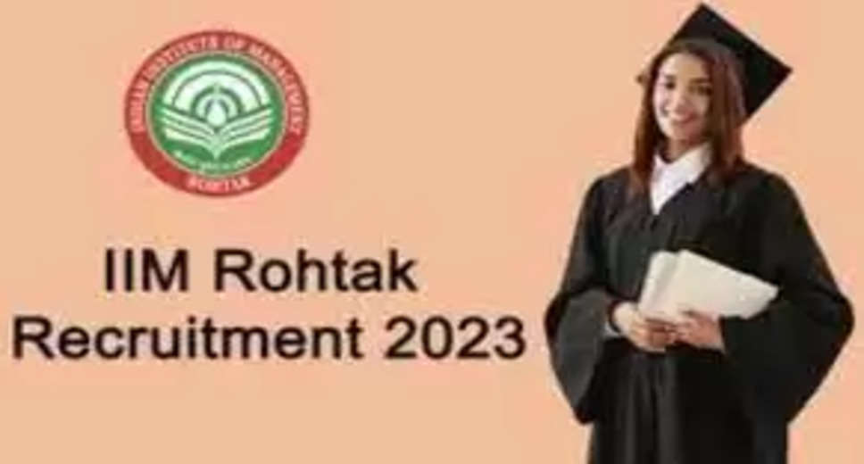 IIM ROHTAK Recruitment 2023: A great opportunity has emerged to get a job (Sarkari Naukri) in the Indian Institute of Management Rohtak (IIM ROHTAK). IIM ROHTAK has sought applications to fill the posts of Finance Advisor and Chief Accounts Officer (IIM ROHTAK Recruitment 2023). Interested and eligible candidates who want to apply for these vacant posts (IIM ROHTAK Recruitment 2023), they can apply by visiting the official website of IIM ROHTAK iimrohtak.ac.in. The last date to apply for these posts (IIM ROHTAK Recruitment 2023) is 27 February 2023.  Apart from this, candidates can also apply for these posts (IIM ROHTAK Recruitment 2023) by directly clicking on this official link iimrohtak.ac.in. If you want more detailed information related to this recruitment, then you can see and download the official notification (IIM ROHTAK Recruitment 2023) through this link IIM ROHTAK Recruitment 2023 Notification PDF. A total of 1 post will be filled under this recruitment (IIM ROHTAK Recruitment 2023) process.  Important Dates for IIM ROHTAK Recruitment 2023  Online Application Starting Date –  Last date for online application - 27 February  Vacancy details for IIM ROHTAK Recruitment 2023  Total No. of Posts - Financial Advisor & Chief Accounts Officer - 1 Post  Eligibility Criteria for IIM ROHTAK Recruitment 2023  Financial Advisor and Chief Accounts Officer: B.Com degree from recognized institute and 10 years of experience  Age Limit for IIM ROHTAK Recruitment 2023  The age of the candidates will be valid 40 years.  Salary for IIM ROHTAK Recruitment 2023  Financial Advisor & Chief Accounts Officer: 67700-208700/-  Selection Process for IIM ROHTAK Recruitment 2023  Financial Advisor & Chief Accounts Officer: Will be done on the basis of interview.  How to Apply for IIM ROHTAK Recruitment 2023  Interested and eligible candidates can apply through the official website of IIM ROHTAK (iimrohtak.ac.in) by 27 February 2023. For detailed information in this regard, refer to the official notification given above.  If you want to get a government job, then apply for this recruitment before the last date and fulfill your dream of getting a government job. You can visit naukrinama.com for more such latest government jobs information.