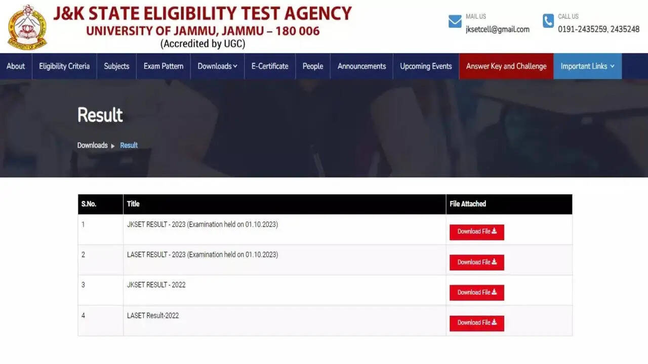 JKSET Result 2023 Released: Direct Link to Check Score
