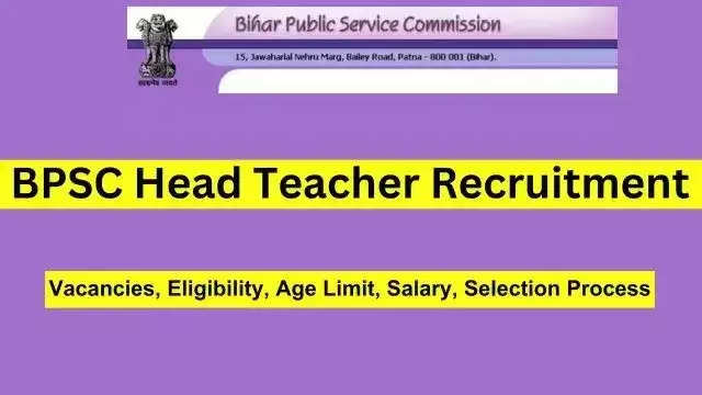 Bihar BPSC Head Teacher Recruitment 2024: Apply Online for 46308 Positions
