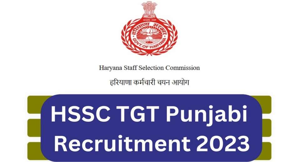 HSSC TGT Recruitment 2023 – Apply Online for 104 Posts