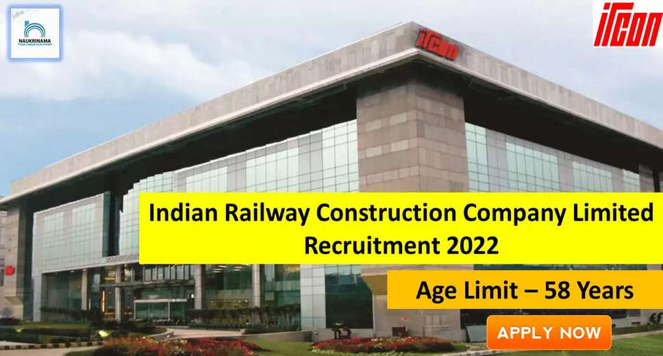 IRCON Recruitment 2022: A great opportunity has come out to get a job (Sarkari Naukri) in Indian Railway Construction Company Limited (IRCON). IRCON CGM/GM/Extra. Applications are invited to fill the posts of General Manager / Science and Technology (IRCON Recruitment 2022). Interested and eligible candidates who want to apply for these vacant posts (IRCON Recruitment 2022) can apply by visiting the official website of IRCON, ircon.org. The last date to apply for these posts (IRCON Recruitment 2022) is 11 October. Apart from this, candidates can also apply for these posts (IRCON Recruitment 2022) by directly clicking on this official link ircon.org. If you want more detail information related to this recruitment, then you can view and download the official notification (IRCON Recruitment 2022) through this link IRCON Recruitment 2022 Notification PDF. A total of 1 posts will be filled under this recruitment (IRCON Recruitment 2022) process. Important Dates for IRCON Recruitment 2022 Starting date of online application - 12 September Last date to apply online - 11 October IRCON Recruitment 2022 Vacancy Details Total No. of Posts- 1 Eligibility Criteria for IRCON Recruitment 2022 as per the rules of the department Age Limit for IRCON Recruitment 2022 Candidates age limit should be between 58 years. Salary for IRCON Recruitment 2022 78,800/- to 2,18,200/- per month Selection Process for IRCON Recruitment 2022 Selection Process Candidate will be selected on the basis of written examination. How to Apply for IRCON Recruitment 2022 Interested and eligible candidates can apply through official website of IRCON (ircon.org) latest by 11 October 2022. For detailed information regarding this, you can refer to the official notification given above. If you want to get a government job, then apply for this recruitment before the last date and fulfill your dream of getting a government job. You can visit naukrinama.com for more such latest government jobs information.