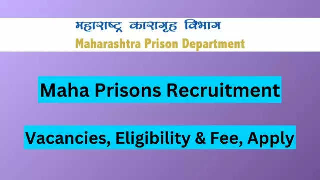 Maharashtra Prison Department Constable Recruitment 2024 - Apply Online for 1800 Posts