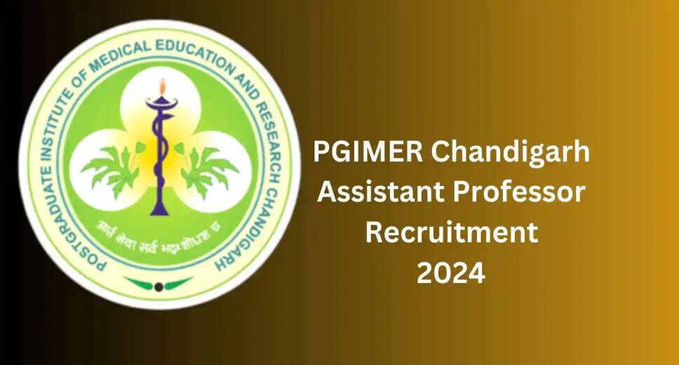 PGIMER Recruitment 2023 Apply Offline For 10 Assistant Professor Posts