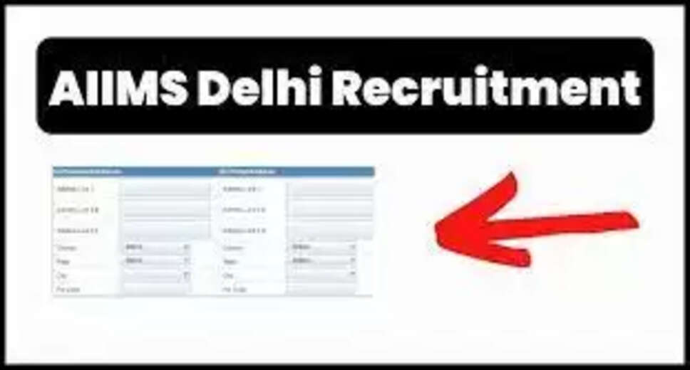 AIIMS Delhi Recruitment 2023: Apply for Data Entry Operator and Junior Research Fellow Vacancies AIIMS Delhi has released a notification for recruitment to the posts of Data Entry Operator and Junior Research Fellow. Interested candidates can apply online or offline before May 15, 2023. This is a great opportunity for candidates who meet the eligibility criteria to work in AIIMS Delhi, New Delhi with a salary that is not disclosed. Here are the complete details regarding AIIMS Delhi Recruitment 2023: Organization: AIIMS Delhi Recruitment 2023 Post Name: Data Entry Operator, Junior Research Fellow Total Vacancy: 2 Posts Salary: Not Disclosed Job Location: New Delhi Last Date to Apply: 15/05/2023 Official Website: aiims.edu Similar Jobs: Govt Jobs 2023 Qualification for AIIMS Delhi Recruitment 2023: To be eligible for the Data Entry Operator and Junior Research Fellow vacancies, candidates must have completed Any Graduate, B.Sc, M.Sc. Candidates who meet the eligibility criteria can proceed with the application process before the deadline. AIIMS Delhi Recruitment 2023 Vacancy Count: This year, AIIMS Delhi has two vacancies for the roles of Data Entry Operator and Junior Research Fellow. AIIMS Delhi Recruitment 2023 Salary: The salary for the AIIMS Delhi Recruitment 2023 is not disclosed. Candidates can check the official notification for complete details regarding the pay scale. Job Location for AIIMS Delhi Recruitment 2023: The vacancies for Data Entry Operator and Junior Research Fellow are located in New Delhi. Candidates can check the official notification for more details. AIIMS Delhi Recruitment 2023 Apply Online Last Date: The last date to apply for the AIIMS Delhi Recruitment 2023 is May 15, 2023. Candidates are advised to apply before the deadline to avoid any last-minute issues. Steps to apply for AIIMS Delhi Recruitment 2023: Candidates must apply for the AIIMS Delhi Recruitment 2023 before May 15, 2023. Here are the steps to apply: Visit AIIMS Delhi official website aiims.edu. Search for AIIMS Delhi Recruitment 2023 notification. Read all the details in the notification and proceed further. Check the mode of application and apply for the AIIMS Delhi Recruitment 2023. Interested candidates are advised to check the official notification for more details regarding the AIIMS Delhi Recruitment 2023.