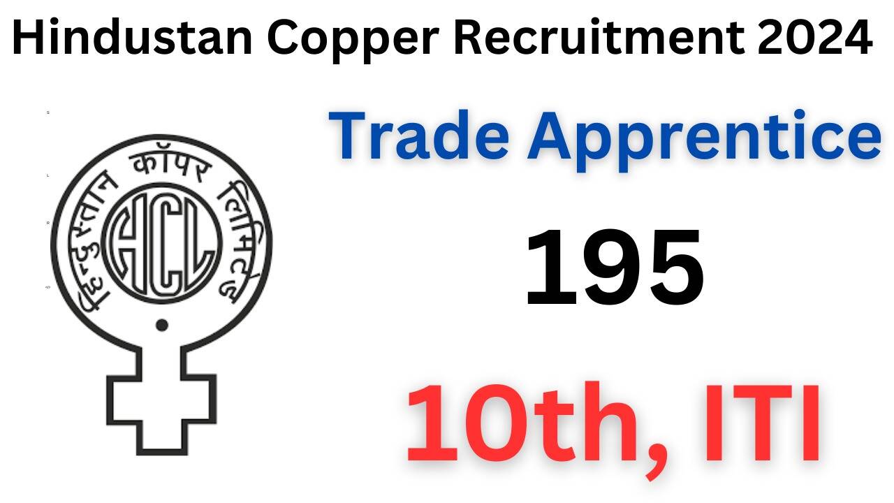 Hindustan Copper Limited 2024: Apply Online for 195 Trade Apprentice Positions