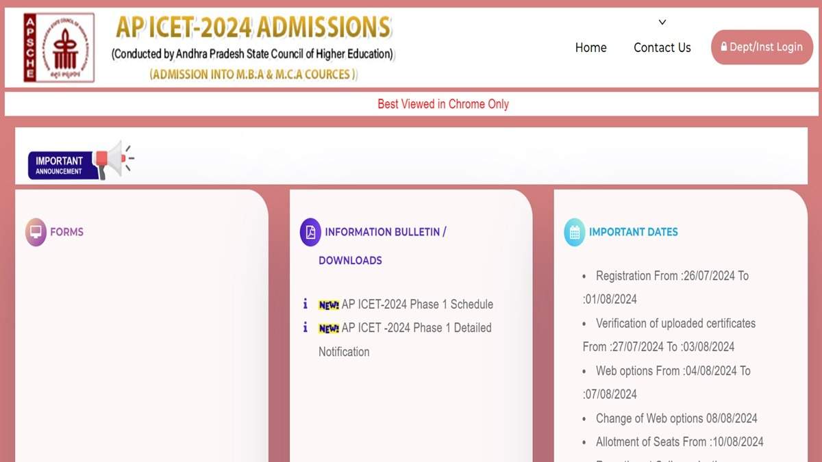 AP ICET 2024 Counselling Starts: Register Online and Follow Application Steps @icet-sche.aptonline.in