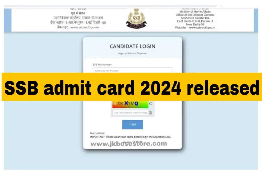 SSB Admit Card 2024 Released For Head Constable, SI, ASI Posts ...