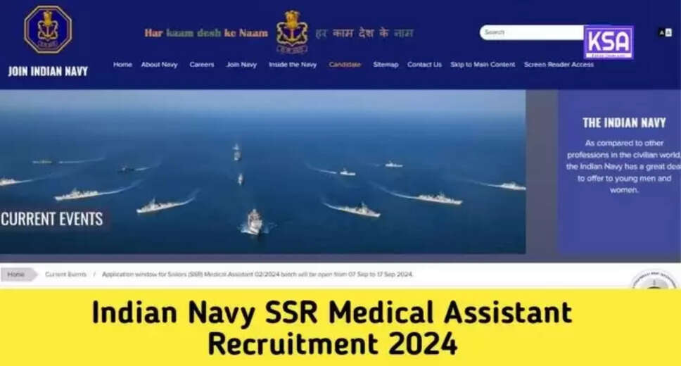 Indian Navy SSR Medical Assistant 2024: Apply Now for 02/2024 Batch