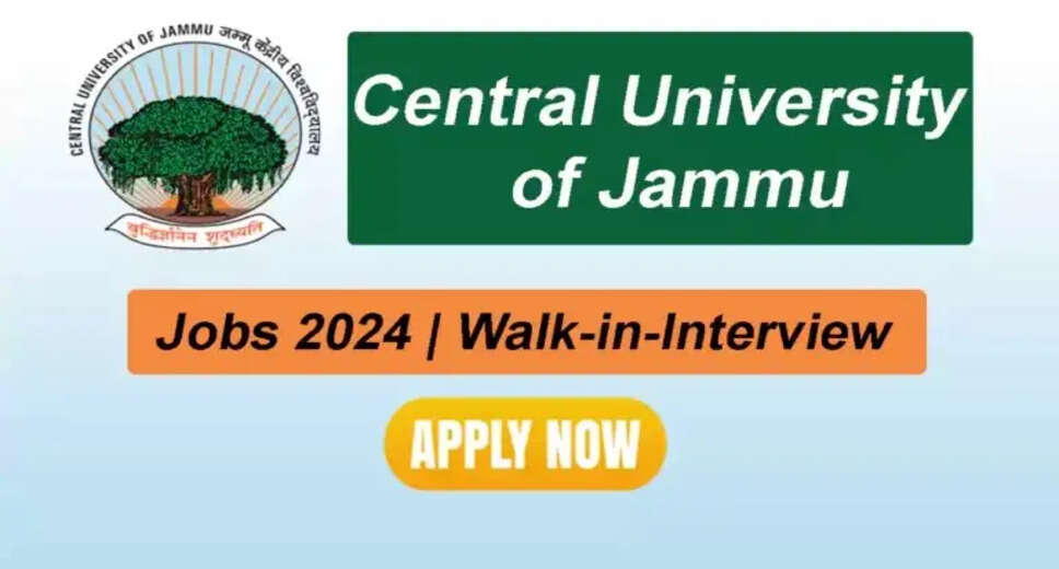 CU Jammu Calling! Apply Now for Engineering Positions in 2024