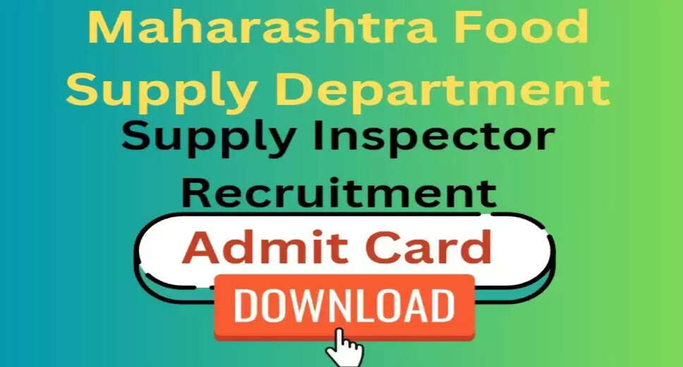 Download Maharashtra Food Inspector Admit Card 2024 Now Available on mahafood.gov.in