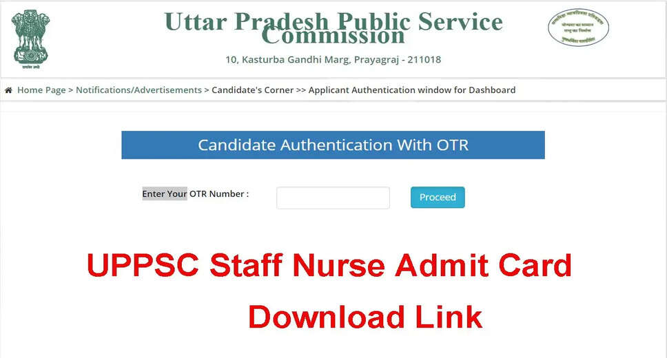 UPPSC Staff Nurse Admit Card 2023 Out! Download Now for December 19th Exam