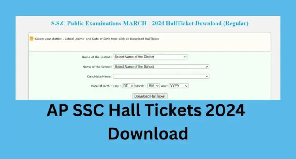 AP SSC Exam 2024: Hall Tickets Now Available for Download on bse.ap.gov.in